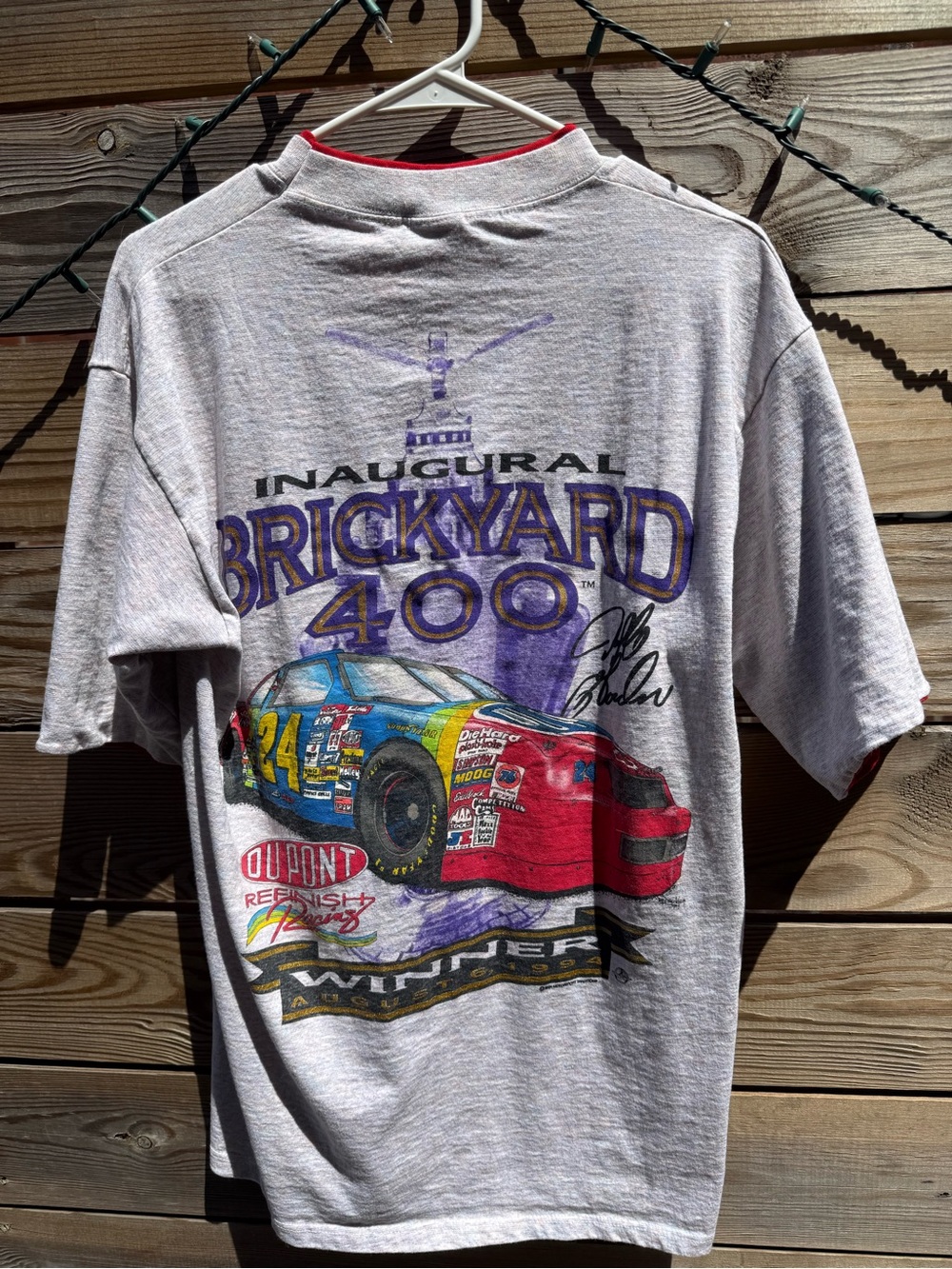 Vintage Brickyard 400 Graphic Tee - Gray